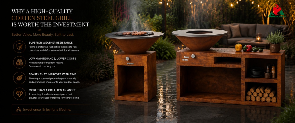 Why Is a High-Quality Corten Steel Grill Worth the Investment